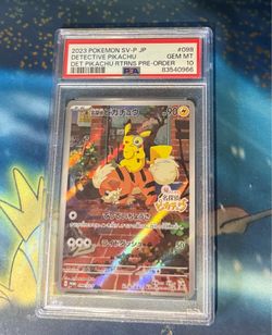 PSA 10 detective Pikachu