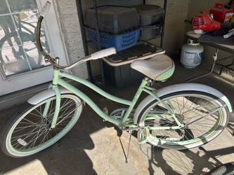 Mint green bike