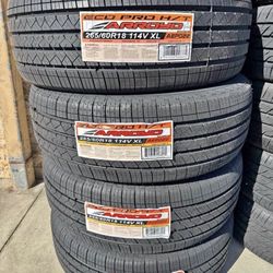 265/60/18 ARROYO ECO PRO H/T ( 4 NEW TIRES ) INCLUDED INSTALLATION & BALANCED