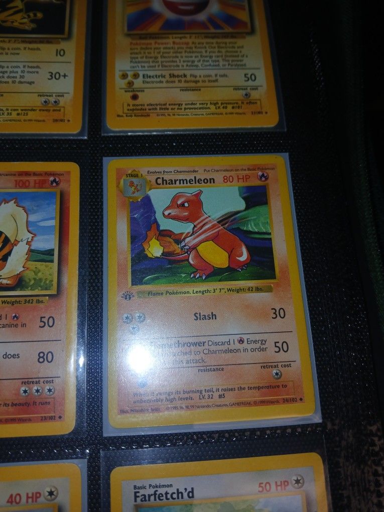 1st Edition Base Set Shadowless Charmeleon