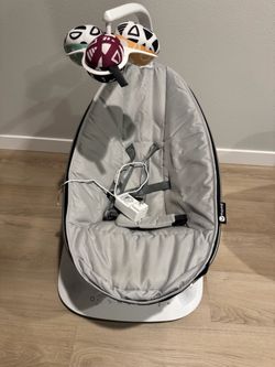 4moms MamaRoo Multi-Motion Baby Swing, Bluetooth Enabled with 5 Unique Motions, Grey