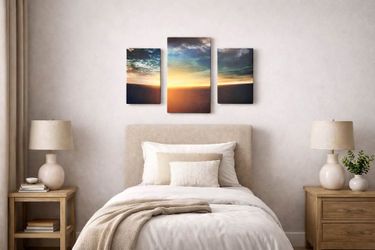 3-Panel Sunset Wall Art Set