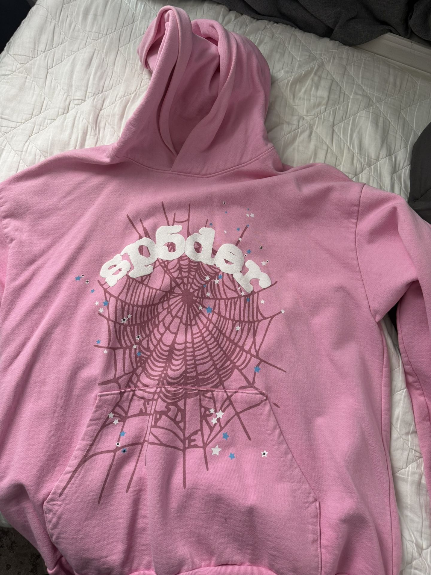Pink Sp5der OG Web Hoodie