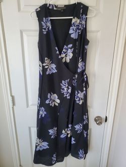Banana Republic floral wrap dress