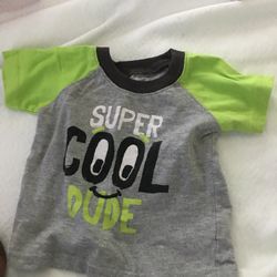 like new super cool dude shirt size o-3 months