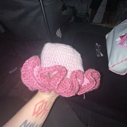 Handmade Crochet Ruffle Hat