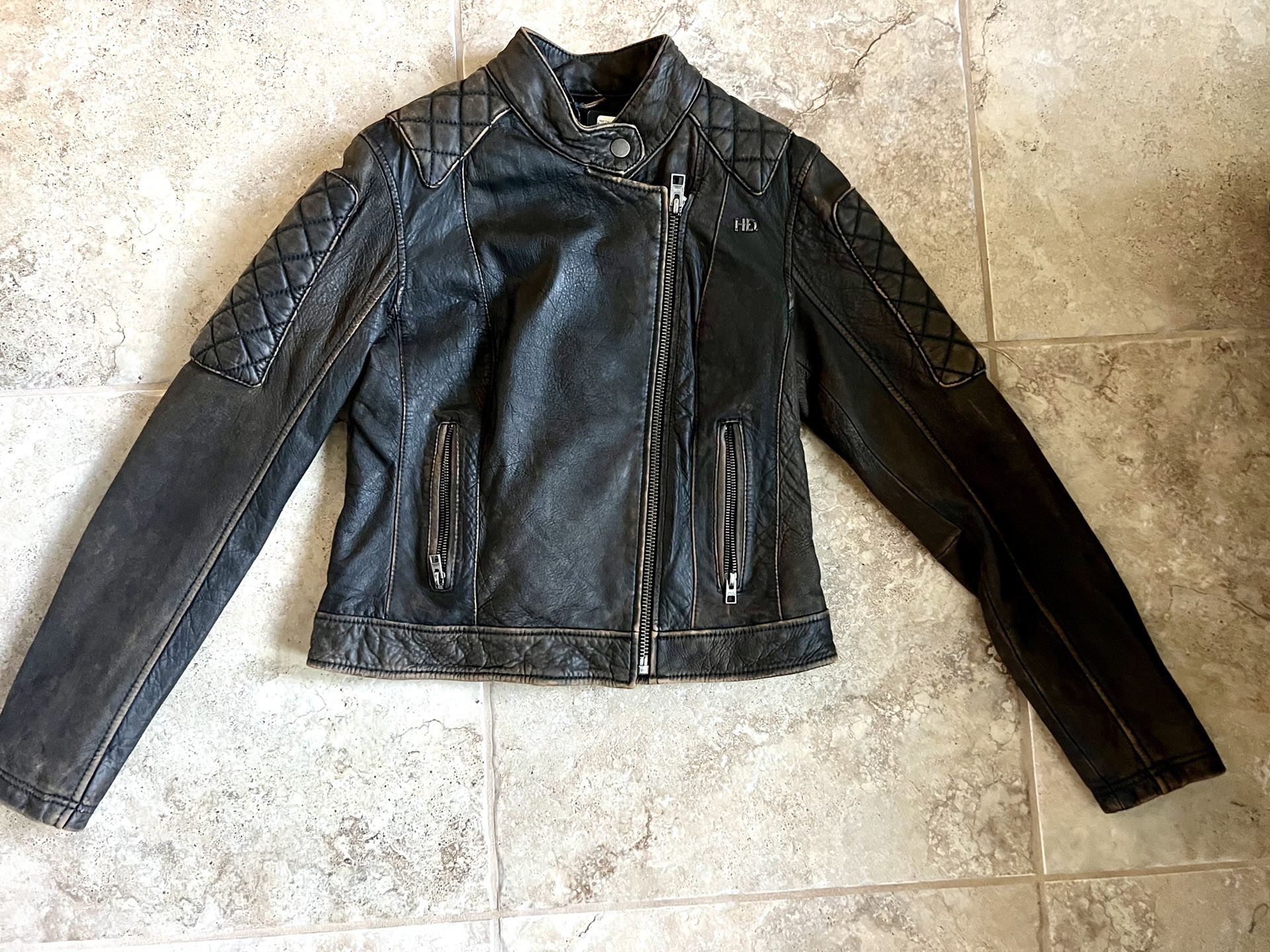 Lady’s Authentic Leather Harley Davidson Jacket