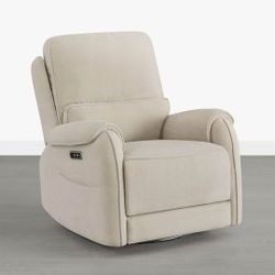 Alicia Power Swivel Nursery Glider Recliner with Nightlight