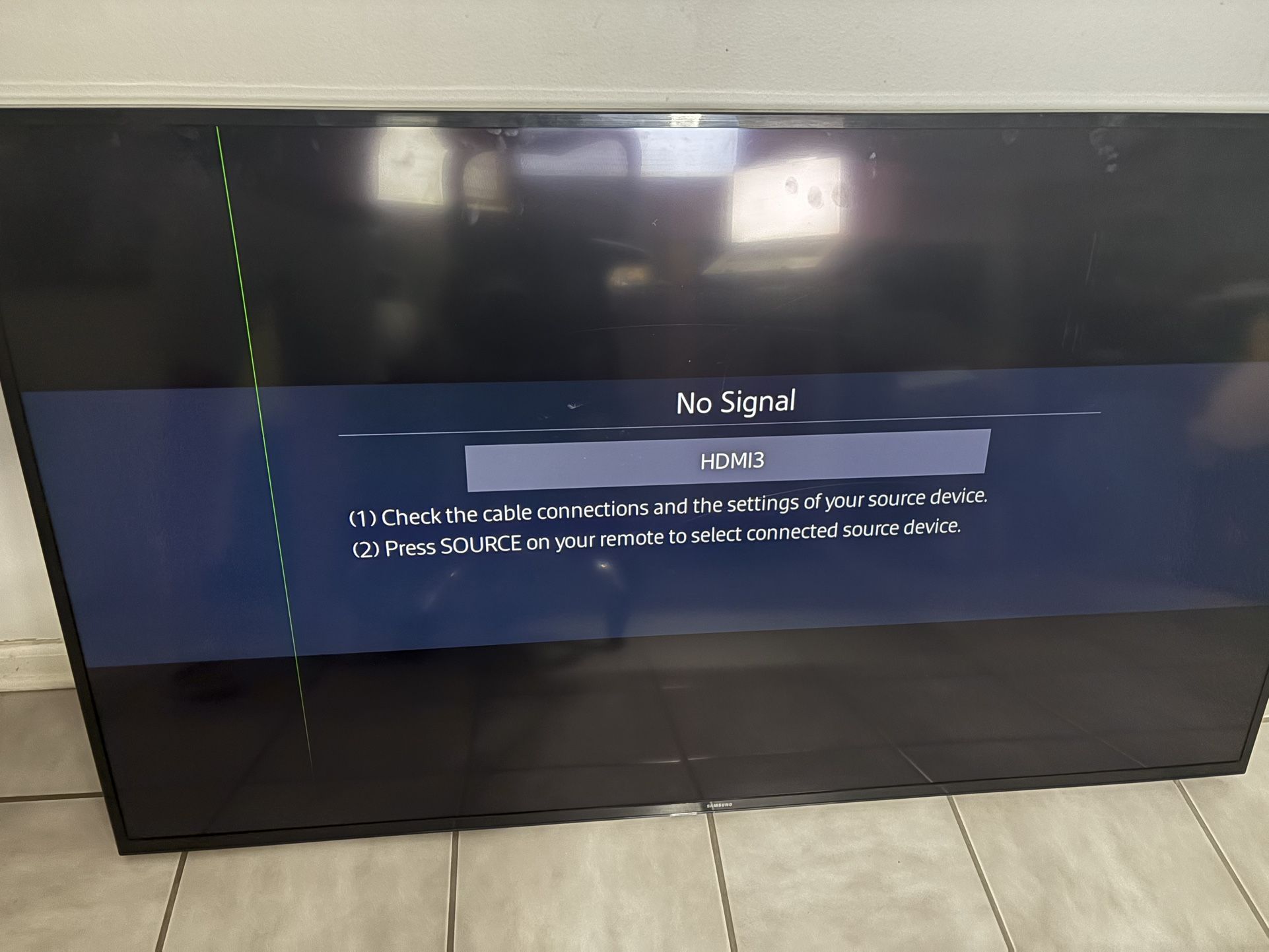 Samsung 60in TV - $5