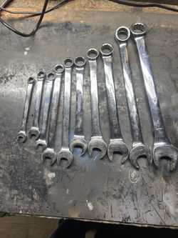 Standard Ten Piece Combination Wrench Set 