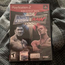PS2 VIDEO GAME SMACKDOWN VS. RAW 2006