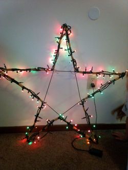 Christmas light up star