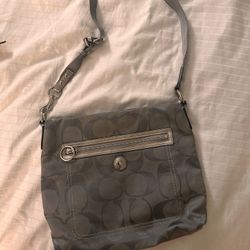 Gray coach crossbody 