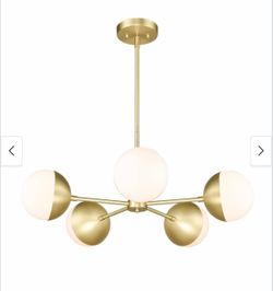 Chandelier & 3 sconces
