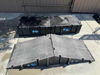 LandWave Modular Plastic Skate Ramp Set