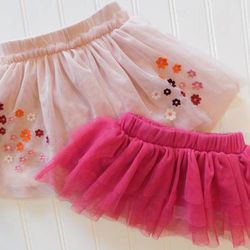 Gymboree Baby Starters Girl Clothes 0-3M Pink Tutu Ruffle Skirt Lot