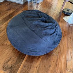 Sofa Sack 3ft Memory Foam Bean Bag Chair (Black Microsuede)