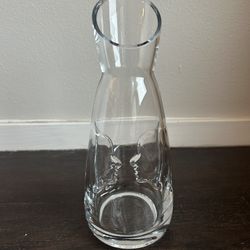 Face Silhouette Glass Vase