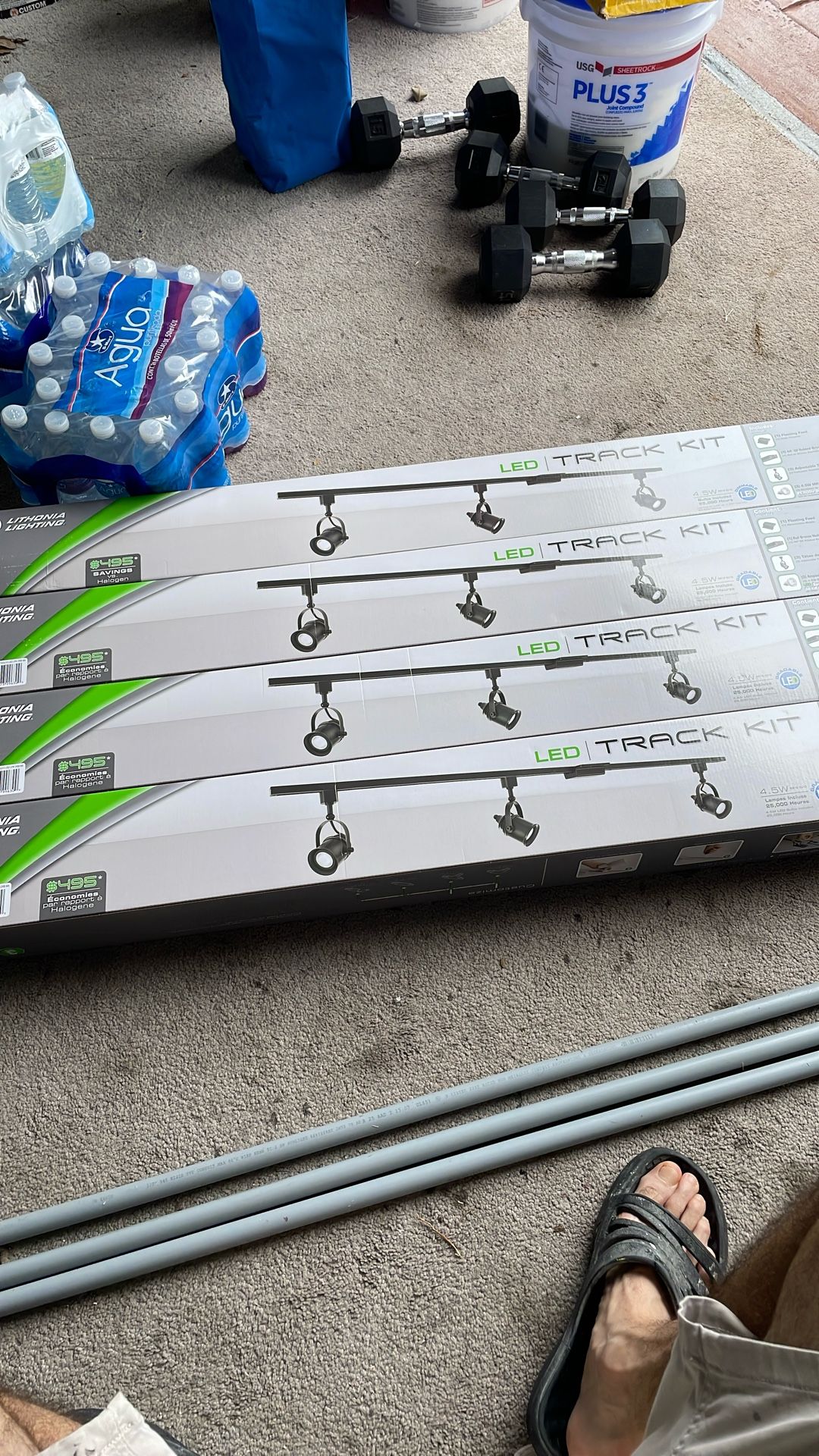 Led Track Kit Blaek 4 Piece