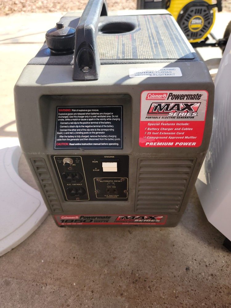COLEMAN PORTABLE GENERATOR/YES STILL FOR SALE