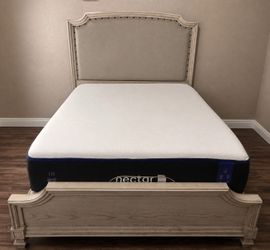 Bed frame and matching dresser