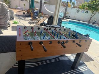 Foosball table with cover