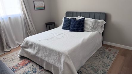 Tempurpedic Pro Adapt Queen mattress and bed frame with storage