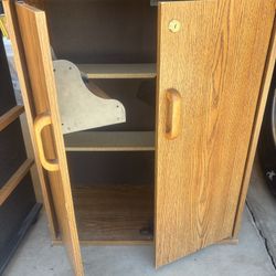 Simple Closing Book Shelf With Shelf’s In Each Door As Well 