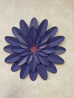 Metal Purple Wall art