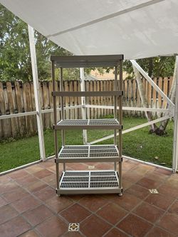 Heavy Duty Plastic Storage Shelf (Price Firm / Please Read The Description) 