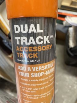 Rockler Bench Dog Tools Dual Track Accessory 36” With T Track