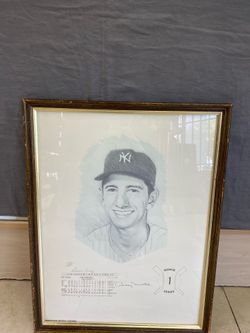 Billy Martin Signed Limited Edition 912/1000 Yankees Rookie Series Framed