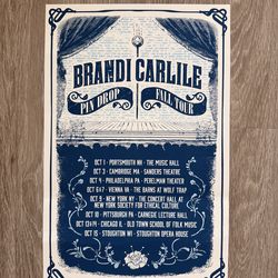 Brandi Carlile Pin Drop tour poster