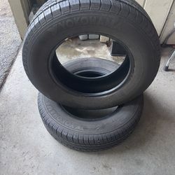 2 used P215/70R16 yokohama tire 