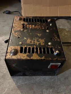 Vintage Metal Voltage Transformer / Converter