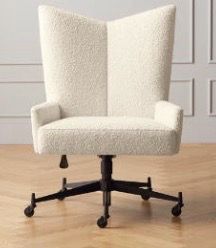 CB2 Boucle Desk Chair