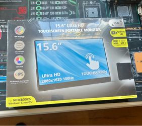 Portable Monitor Touchscreen 15.6" 2.8K Laptop Screen Extender 2880x1620,100Hz ,w/45° Adjust