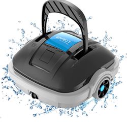 Cordless Robotic Pool Cleaner, Lasts 100Mins Runtime, Automatic Pool Vacuum, W