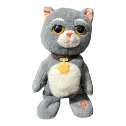 Gebra Rock Star Dancing & Singing Cat Animated Plush Sings Baby Shark Song