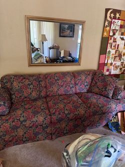 Floral couch