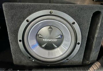 Kenwood 12" Enclosed Subwoofer & Matching Kenwood 400W Amplifier Combo – Very Good Condition