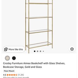 Bookshelf With Glass Shelves 