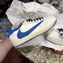 Jordan 1 Low Travis Scott Fragment  Size 11 With Receipt