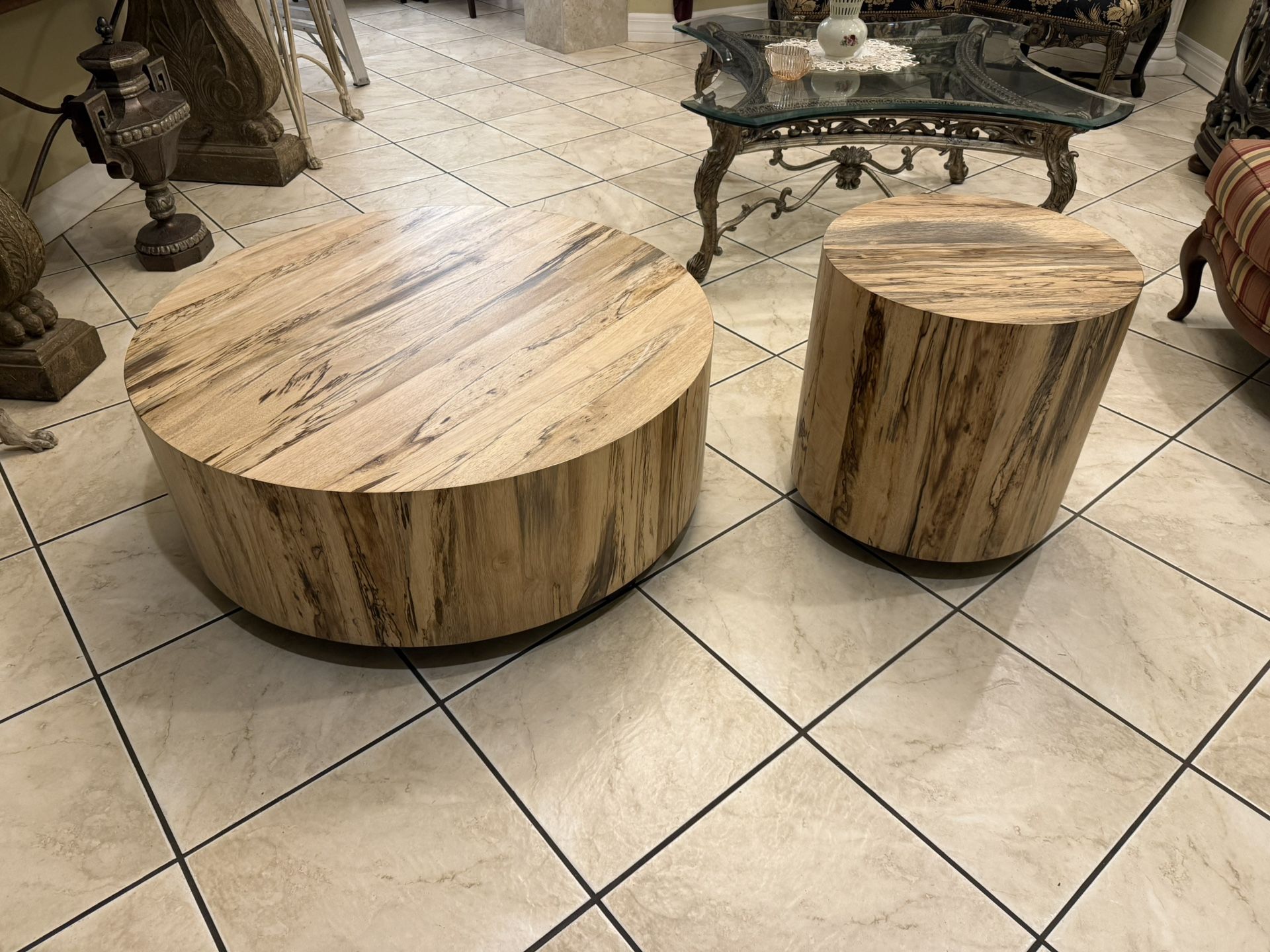 FOUR HANDS Hudson, coffee table, and end table excellent like new condition
