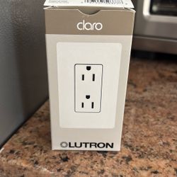 FREE Lutron 15 Amp Black Receptacle 