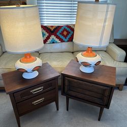 Basic Witz mid century 2-drawer nightstand