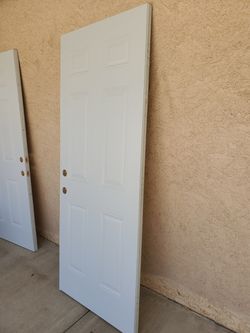 Puerta de metal para exterior nueva size 32x80