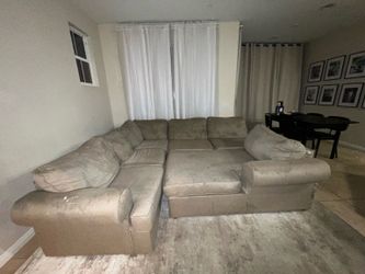 Large Oversized Sectional Couch – $150