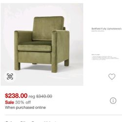 Green Velvet Chair With Ottoman 