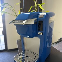 Keurig Coffee Maker Model K10 Mini Cobalt Blue K Cups Single Serve